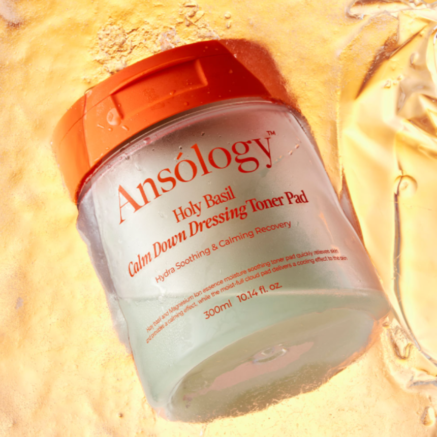 Ansology VEGAN Holy Basil Calm Down Dressing Toner Pad