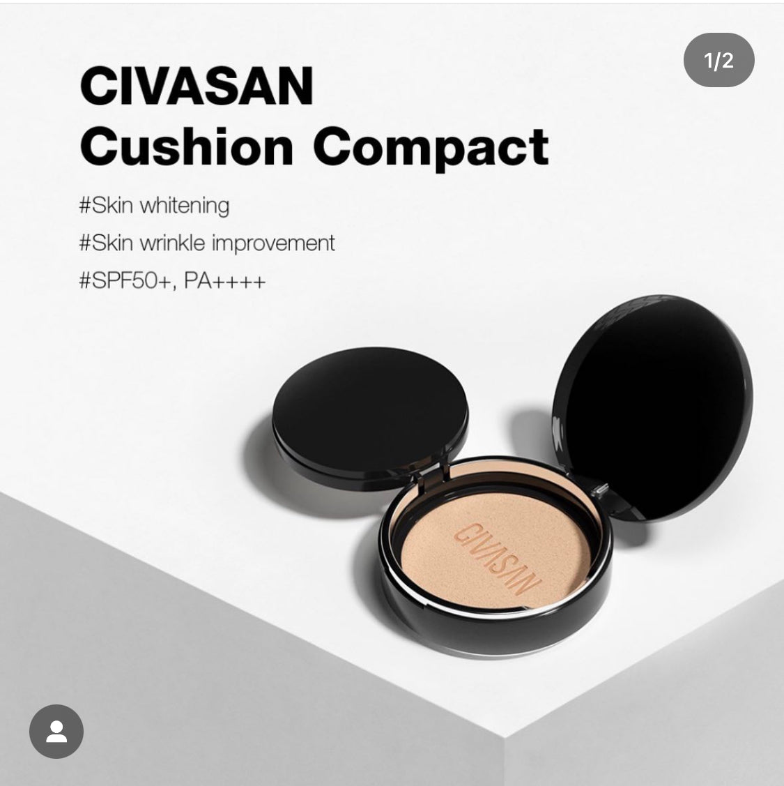 CIVASAN Oil-Control Cushion Compact with SPF 50+