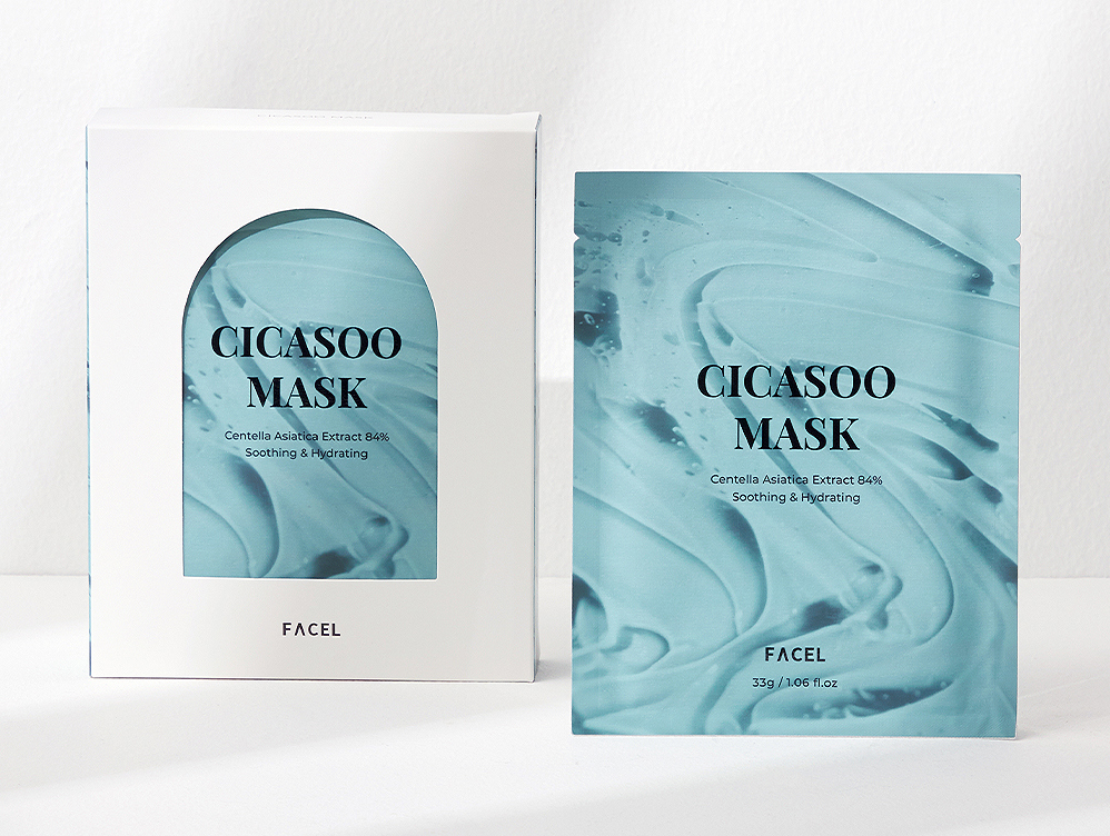 FACEL Cicasoo Soothing & Hydrating Facial mask (1 box)