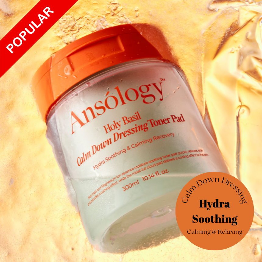 Ansology VEGAN Holy Basil Calm Down Dressing Toner Pad