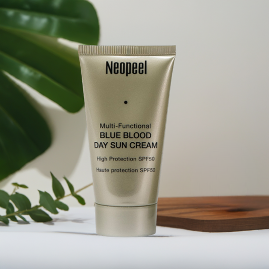 Bio Peeling Blue Blood Day Sun Cream - Oxygen-Boosting Sunscreen for Radiant Skin